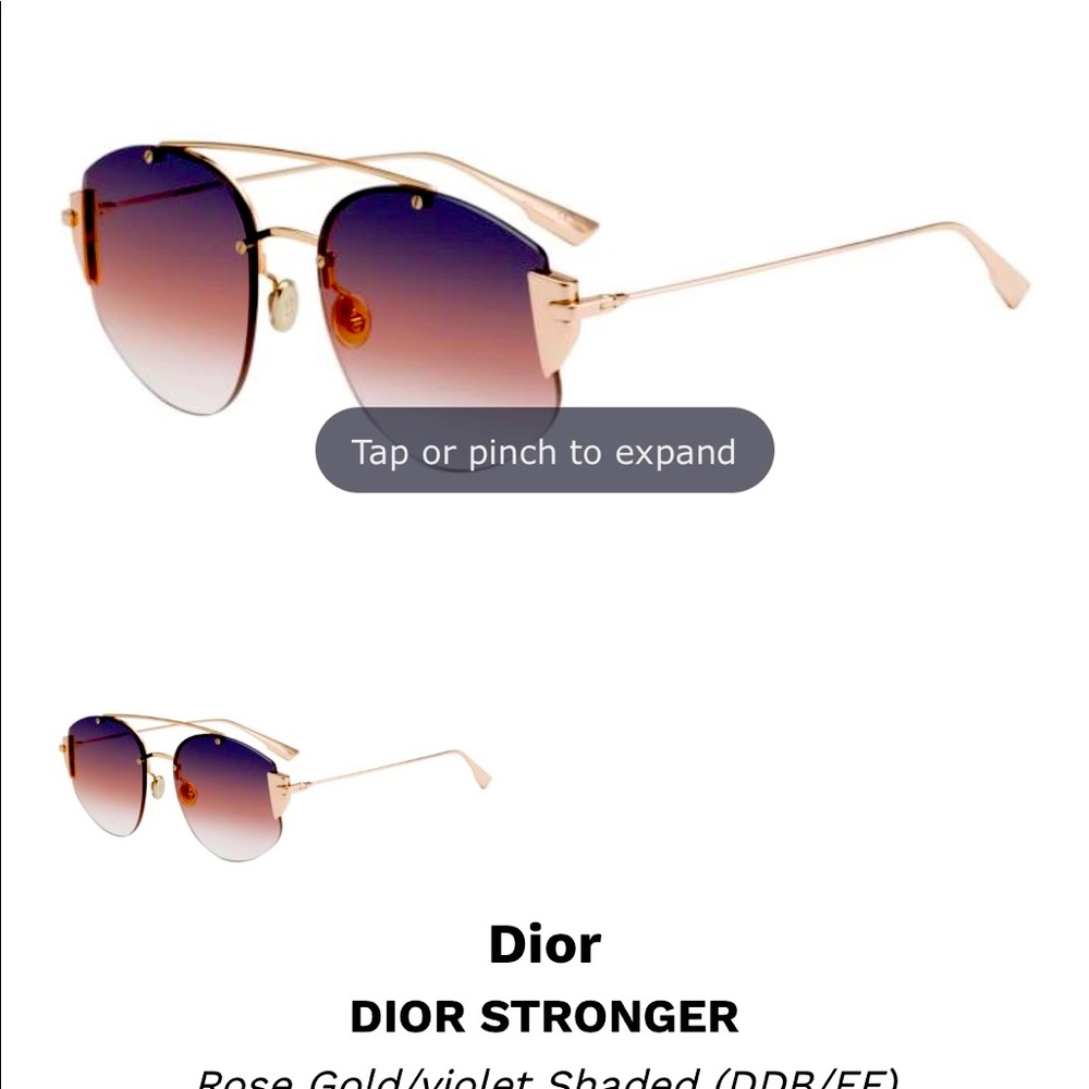 Dior
DIOR STRONGER
Rose Gold/violet Shaded (DDB/FF)